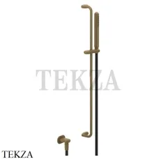 Gessi Goccia Душевой комплект с душевой лейкой и выводом 33642-713, Antique Brass