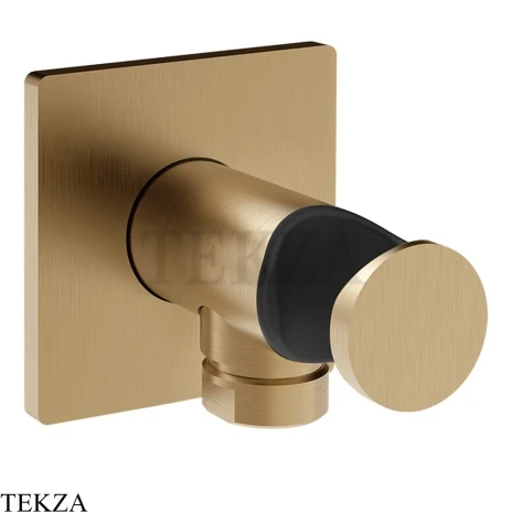 Gessi Incastri Держатель для душевой лейки с выводом воды 73061-726, бронза Brushed