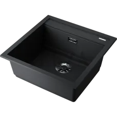 Omoikiri Kitagawa 51 Кухонная мойка Artceramic прямоугольная с крылом 4993052 графит