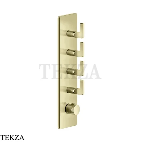 Gessi INCISO WELLNESS Термостат 4 выхода, внешняя часть 58208-710, Brass PVD