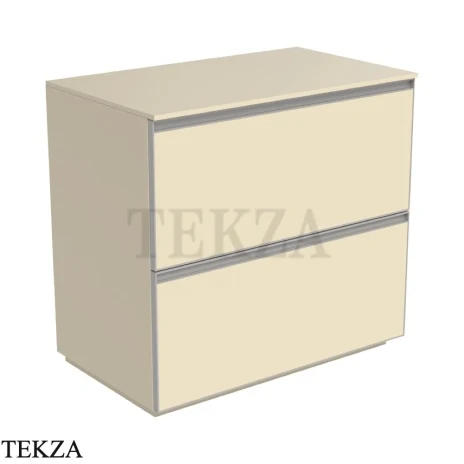 Flaminia Cubika тумба под раковину напольная 85×50×78,5 см, 2 ящика, бежевый Juta матовый