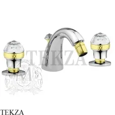 Migliore Axo SWAROVSKI Смеситель для биде, без сливного гарнитура 18493, хром-золото