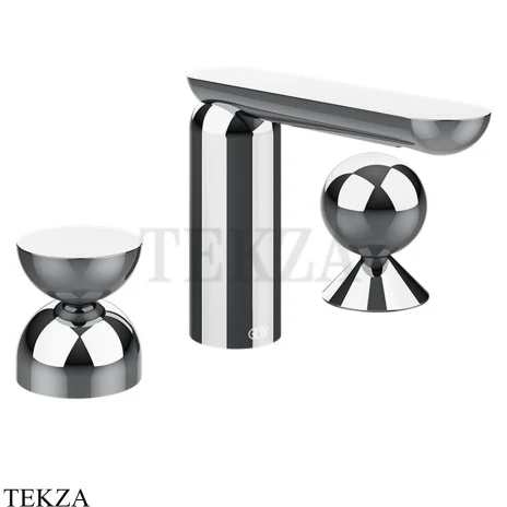Gessi Perle Смеситель для раковины на 3 отв., без гарнитура 74908-031, хром глянец