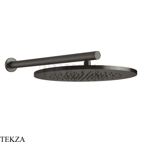 Gessi 316 SHOWER Верхняя душевая лейка с креплением 54148-707, Black Metal Brushed PVD