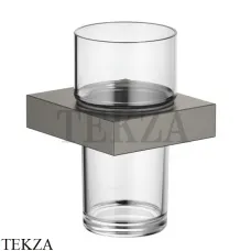 Dornbracht Стакан подвесной с держателем, хрусталь 83400780-99, Dark Platinum matt Dornbracht Стакан подвесной с держателем, хрусталь 83400780-99, Dark Platinum matt