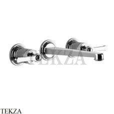 Gessi VENTI20 Смеситель для раковины на 3 отв. средний, внешняя часть 65091-031, хром глянец