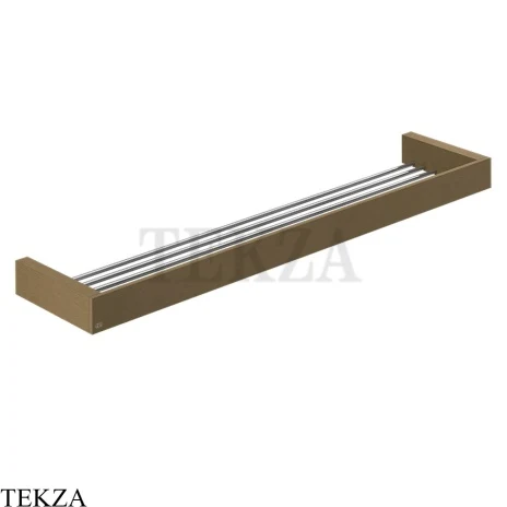 Gessi Rettangolo Решетка-полка в душевую зону 60 см 20949-713, Antique Brass