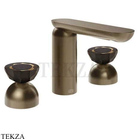 Gessi Perle Смеситель для раковины на 3 отв., без гарнитура 74886-761, бронза Coffee
