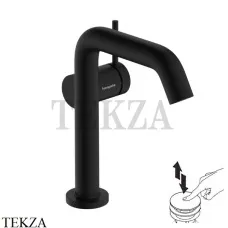 Hansgrohe Tecturis S Смеситель для раковины 150 CoolStart, с донным клапаном 73340670, черный матовый