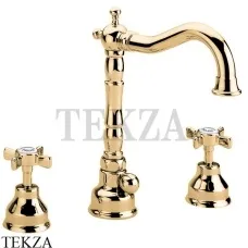 Migliore Princeton Смеситель для раковины двухвентильный 19380, золото глянец