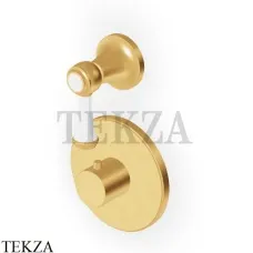 Zucchetti Agora Classic Термостат для душа, 1 выход, внешняя часть ZAM659.C41, brushed gold