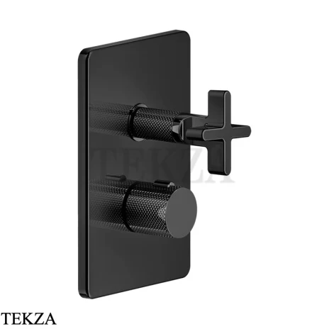 Gessi INCISO SHOWER Термостатический смеситель, 2 потока, внешняя часть 58234-706, Black Metal PVD