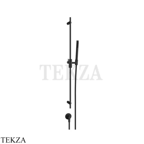 Gessi Habito CESELLO Штанга в комплекте с душевой лейкой и выводом воды 70442-299, Black XL