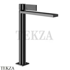 Gessi Inverso RIGATO Смеситель для раковины высокий, с донным клапаном 73553-706, Black Metal