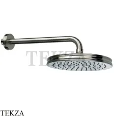 Bossini LIBERTY-GOM Душевая лейка с держателем 35 см H27740H.094, никель Brushed