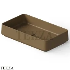 Dea Design Washbasins Раковина настольная 58х34 Solid Surface DD9100 580 1, Dark Camel №1