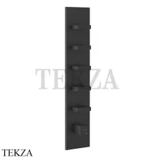 Gessi Rettangolo Wellness Термостат 5 выходов, внешняя часть 43030-299, Black XL