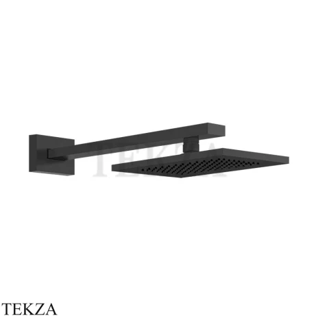 Gessi Rettangolo shower Верхний душ с кронштейном 20148-299, Black XL
