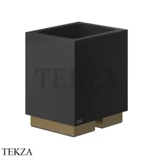 Gessi Rettangolo Стакан настольный, композит черный 20832-713, Antique Brass