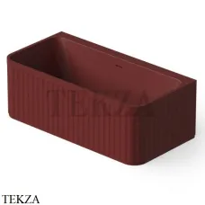 Dea Design Stripes Ванна отдельностоящая пристенная 160x80 Solid Surface DD8805 1600 17, Red Wine №17