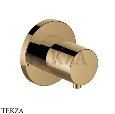 Keuco IXMO Comfort Вентиль запорный, 3 потока, круг, внешняя часть 59549031001, Бронза шлифованная