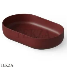 Dea Design Washbasins Раковина настольная овальная Solid Surface DD9091 550 17, Red Wine №17