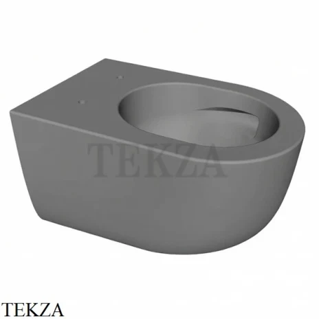 Hatria FUTURA Унитаз подвесной, чаша без ободка, слив торнадо A0Y9BA07, Cemento