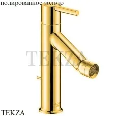 Axor Starck Смеситель для биде с донным клапаном 10214990, золото глянец
