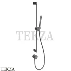 Gessi Origini MATERIC Штанга с лейкой, шланг и вывод воды 66142-706, Black Metal PVD
