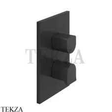 Gessi RILIEVO Термостат для душа на 2 потока, внешняя часть 59134-299, черный матовый