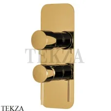 FIMA Carlo Frattini Spillo UP Смеситель для душа с переключателем, 2-3 потока F3039X6OS, Brushed gold