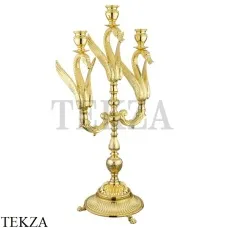 Migliore LUXOR Настольный тройной подсвечник 26146, золото глянец