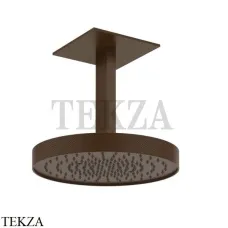 Gessi Inverso Diamantato Верхняя лейка с кронштейном D30 см 63472-845, Dark Bronze