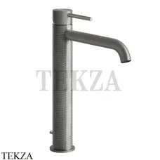 Gessi 316 CESELLO  Смеситель для раковины длинный, с донным клапаном 54403-239, Steel Brushed