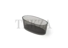 Dea Design Ванна отдельностоящая 160x75 см DD8617 1600 R4 ,  Smoky Black R4