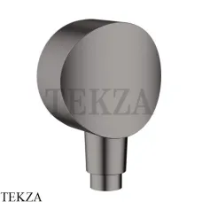 Hansgrohe Fixfit S Шланговое подсоединение с клапаном обратного тока 26453340, черный хром brushed