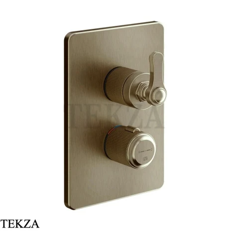 Gessi VENTI20 Термостат для душа, 3 потока, внешняя часть 65137-791, Deep Bronze Br. PVD