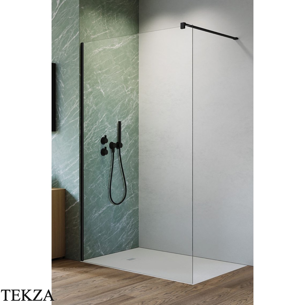 Radaway Nes Walk-in Душевая перегородка 70 см, 10013070-54-01, черный матовый