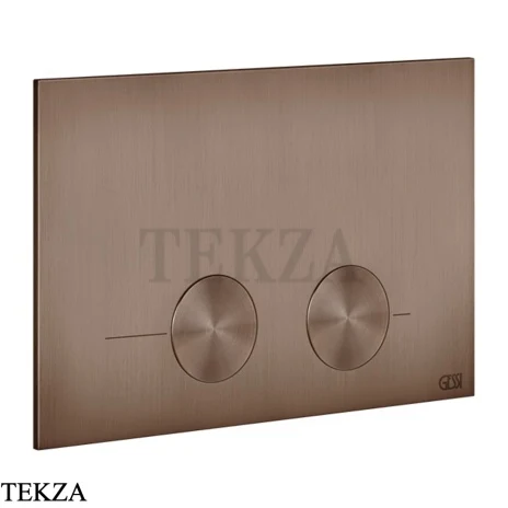 Gessi Total look Клавиша смыва для инсталляции Geberit omega 12, 54615-708, Copper Brushed PVD