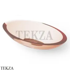 Dea Design Washbasins Раковина настольная овальная Glasstech DD9005 600 R9, Brown Copper R9