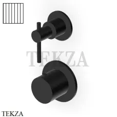 Zucchetti Helm Vertical Термостат для душа на 1 поток, внешняя часть ZHL801.XP81G2, brushed total black PVD