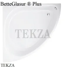 BETTE BETTEArco Ванна угловая встраиваемая 6035-000 PLUS, сталь, система антишум, с BetteGlasur ® Plus, белый глянец