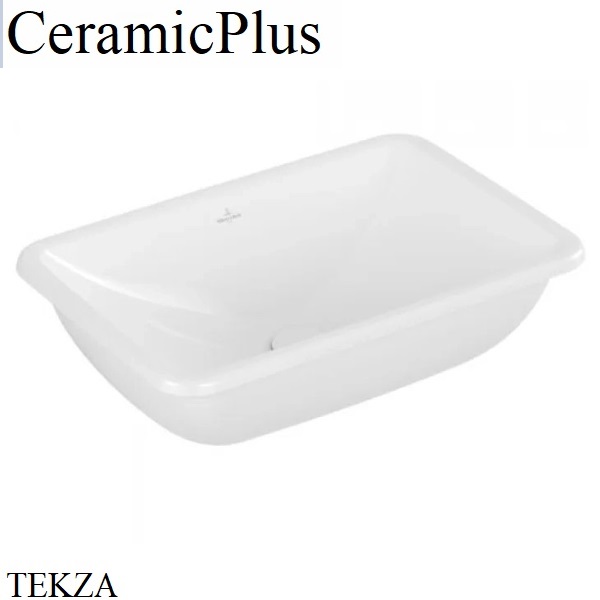 Villeroy & Boch Loop&Friends Раковина встраиваемая сверху с переливом 4A6400R1, белый глянец CeramicPlus