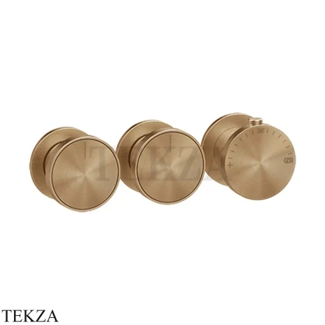 Gessi Origini WARM Термостат для душа 2 потока, внешняя часть 66334-726, Warm Bronze Br