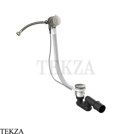Gessi Колонна сливная для ванны, наполнение через перелив 01080-147, Chrome Brushed