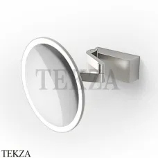 Decor Walther VISION R 5X Косметическое зеркало, 5х увеличение, от сети 0123176, сталь матовая