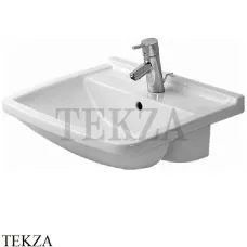 Duravit Starck 3 Раковина полувстраиваемая с переливом 0310550000, белый глянец