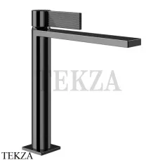 Gessi Inverso RIGATO Смеситель для раковины средний, с донным клапаном 73555-706, Black Metal PVD