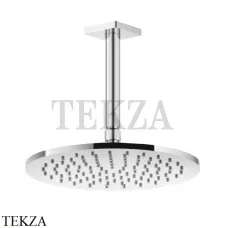 Gessi RILIEVO Потолочная душевая лейка D25 с кронштейном 59152-031, хром глянец