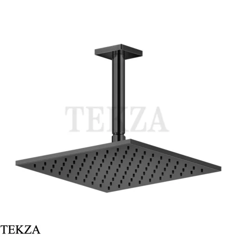 Gessi RILIEVO Потолочная душевая лейка с кронштейном под размер 59159-706, Black Metal PVD